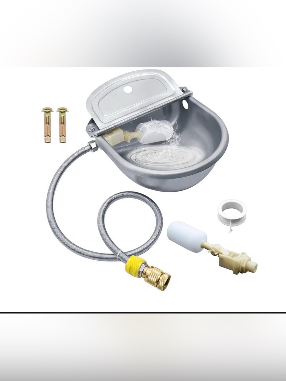 Automatic Animal Drinking Water Bowl, 304 Stainless Steel Waterer